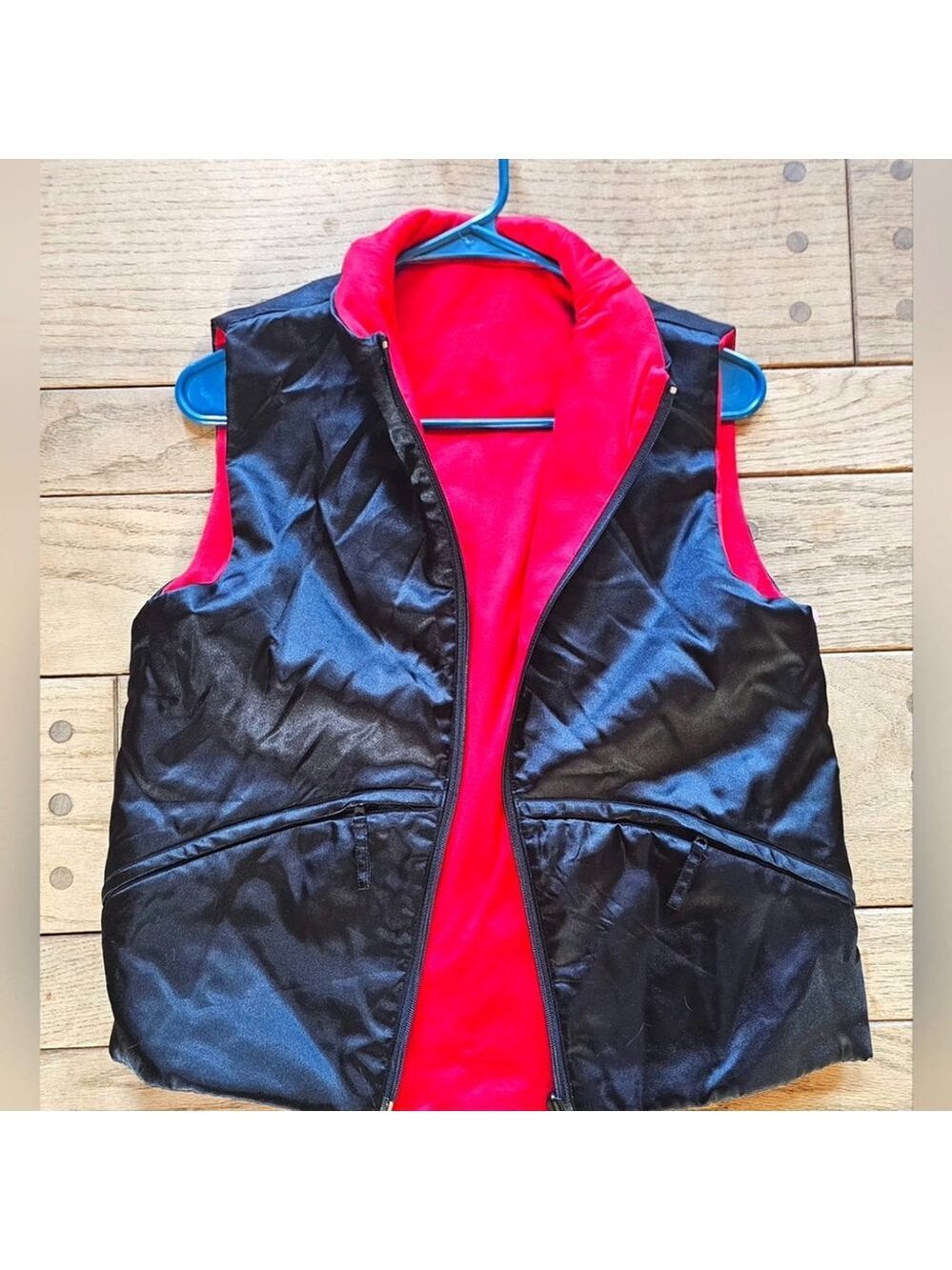 Reversible Vest Black and Red